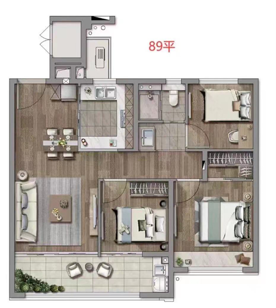 都会紫京两款户型图已公开