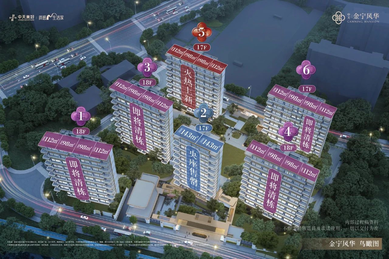 中天金宁风华领4、6号楼销许，均价约34150元/㎡