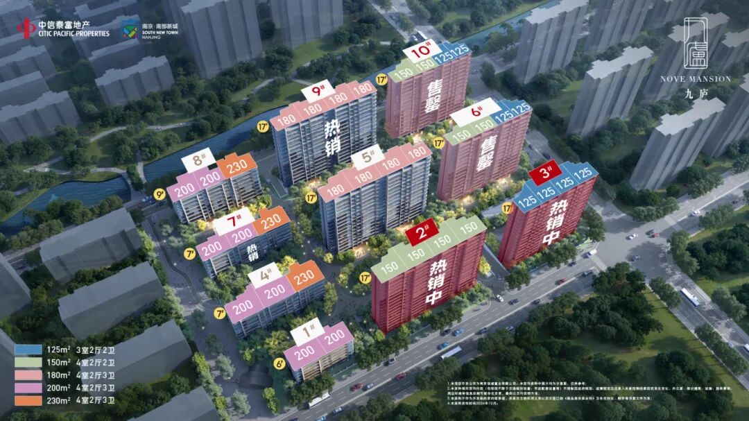 中信泰富九庐领取1、4号楼销许，均价59350元/平