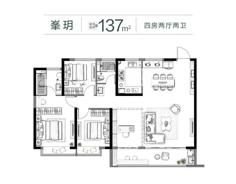 金基雅玥4室2厅2卫