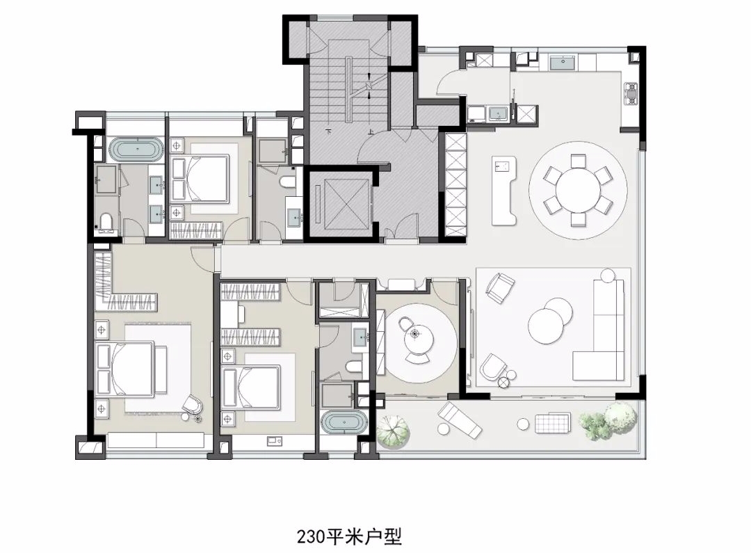 中信泰富九庐4室2厅