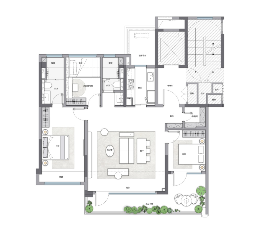 上城十号院3室2厅2卫