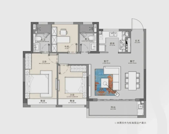 牡丹大观天下建面约103㎡