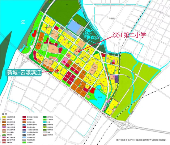 新城云漾滨江区位图
