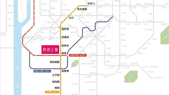 锦绣云麓地铁规划图